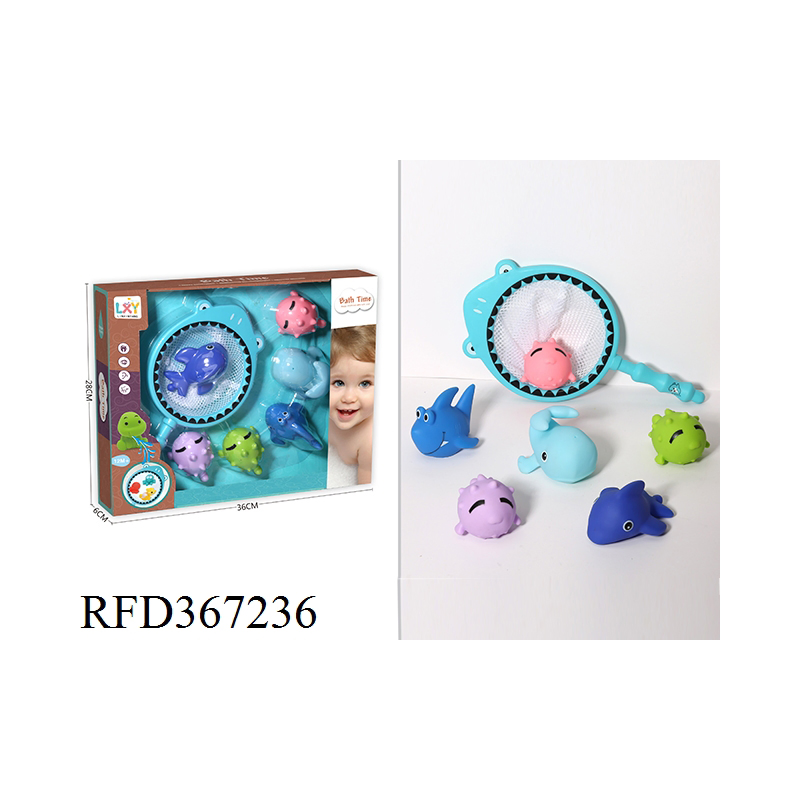 Conjunto de Brinquedos de Banho Flutuantes para Bebês - Animais de Vinil