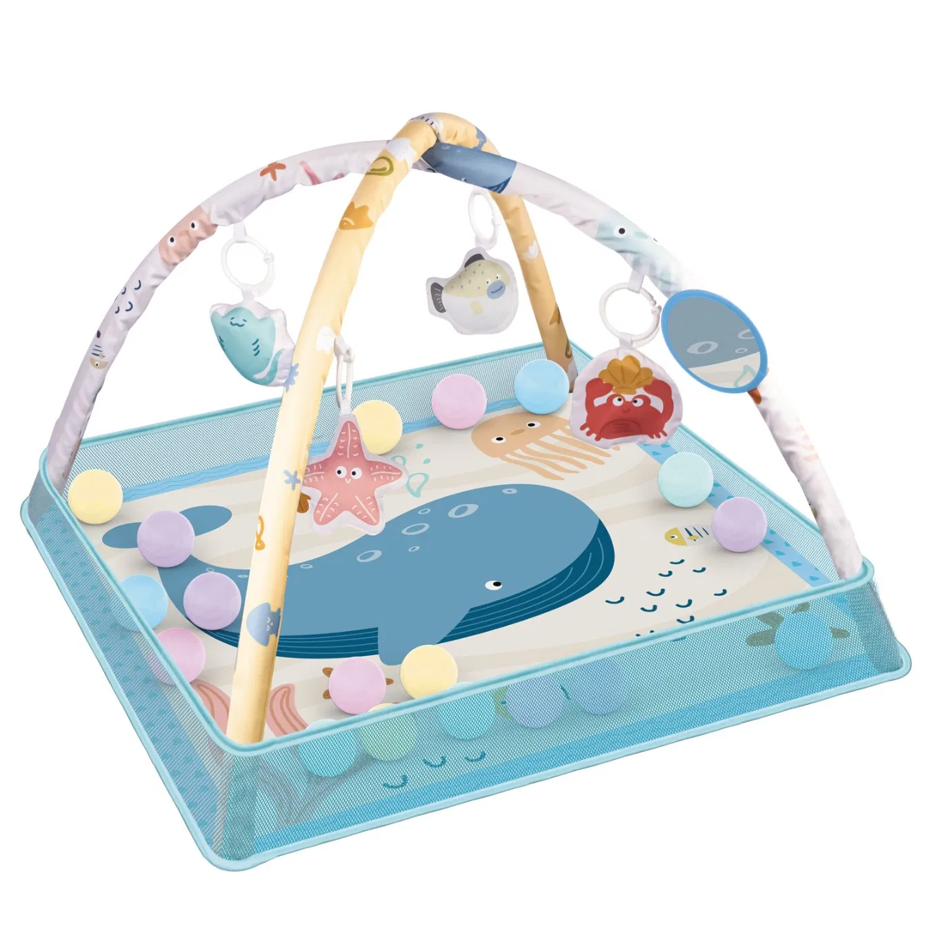 Colchão de Atividade para Bebê Fitness Sono Jogo Cobertor de Brinquedo de Espuma Macia para Criança 2 Embalagem