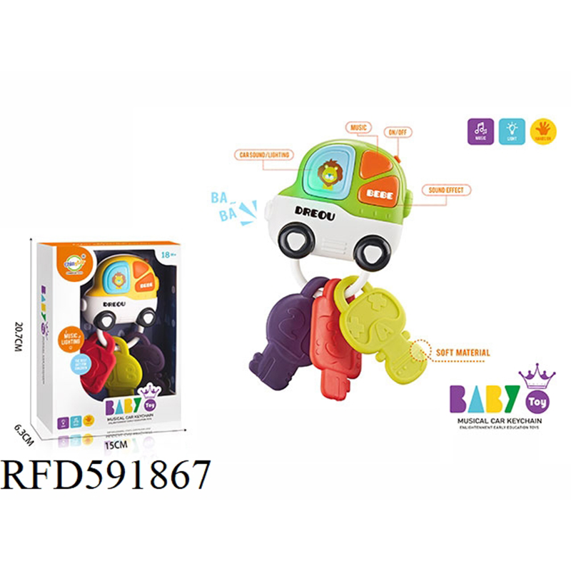 Brinquedo de Volante para Crianças, Mini Volante de Simulação, Brinquedo Interativo e Educativo para Bebês, Brinquedos para Assento de Carro para Bebês (Iluminação, Música)
