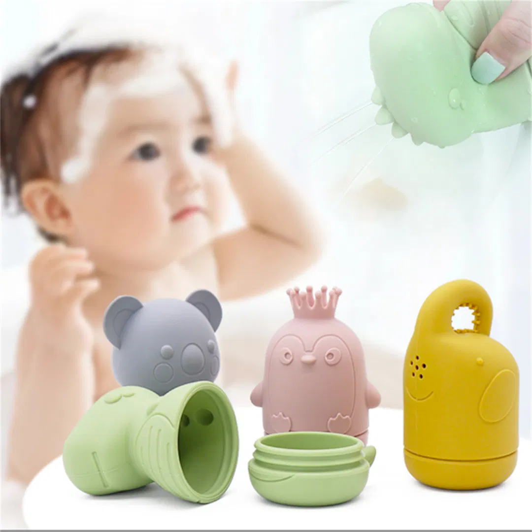 Conjunto de Brinquedos de Banho de Silicone para Bebês