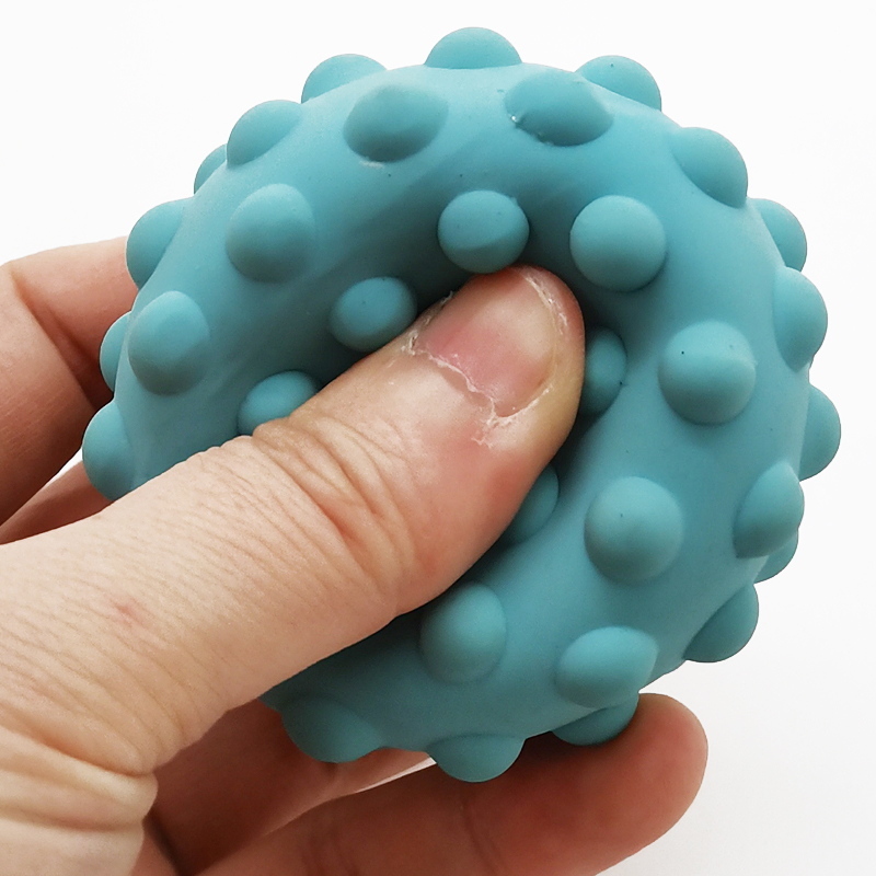 Bola Sensorial de Borracha Natural Brinquedos de Mordida de Grau Alimentar Brinquedo para Bebê
