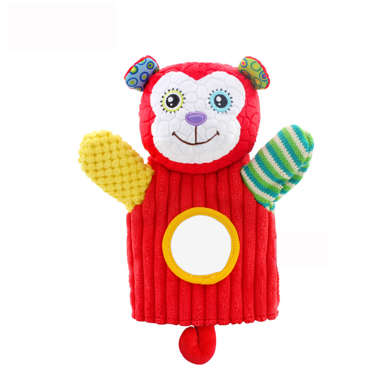 Brinquedo Interativo de Boneco de Bebê com Textura Crocante e Pequeno Espelho