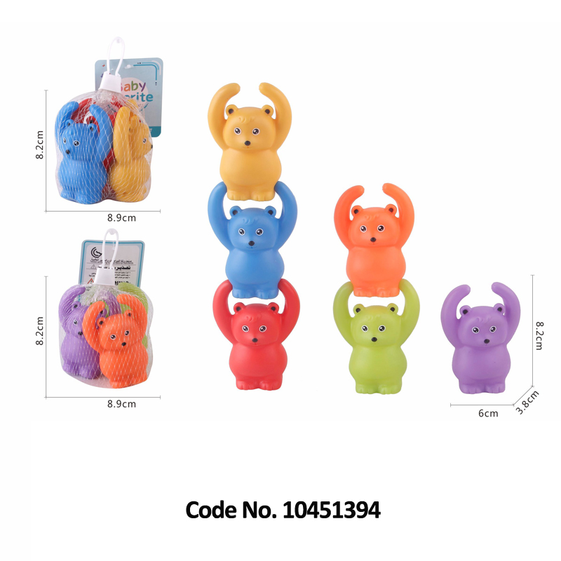 6PCS Brinquedos de Banho para Bebê com Jato, Brinquedos Flutuantes de PVC Macio para Bebê