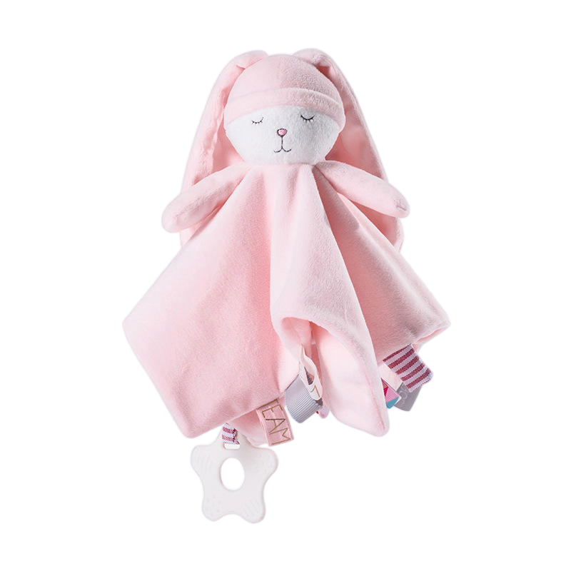 Mais recente Cobertor de Segurança de Pelúcia para Bebê Brinquedo de Animais Cobertor de Bebê de Pelúcia Doudou Bebê com Brinquedos