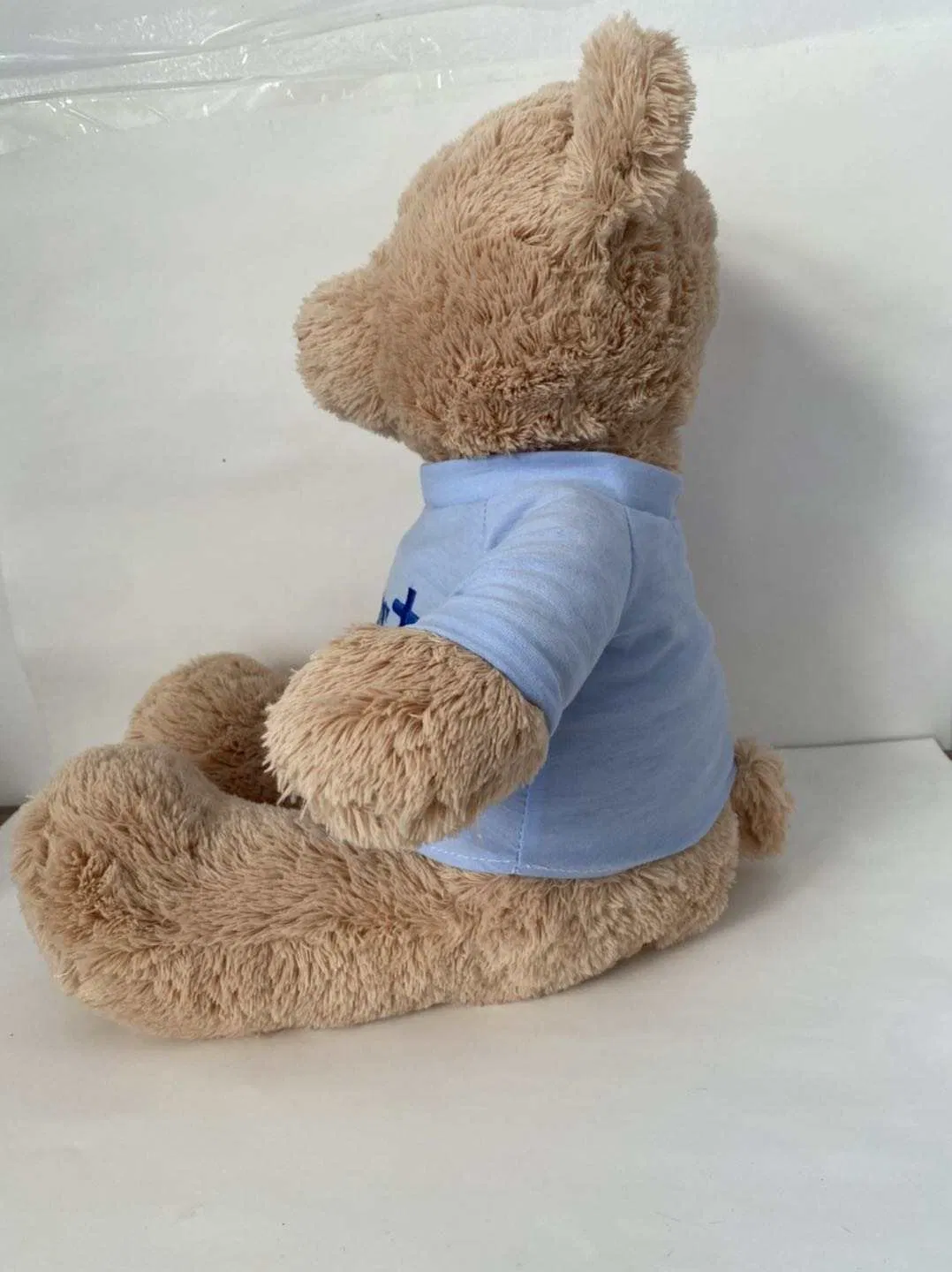 Urso de pelúcia macio marrom personalizável e personalizado para crianças, brinquedo para bebês