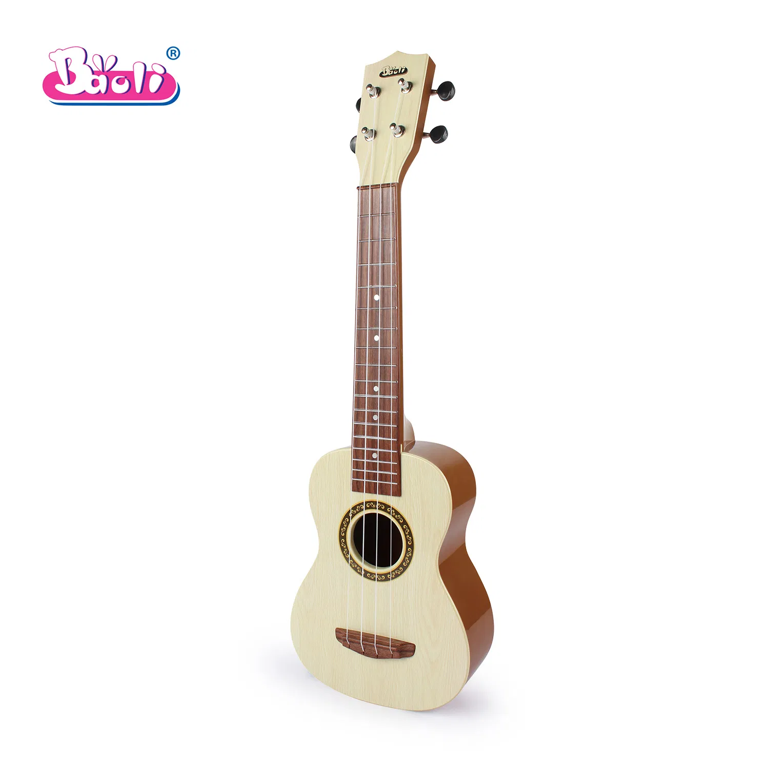Baoli Venda Quente Ukulele Guitarra Plástico Brinquedo Musical Educacional para Bebês