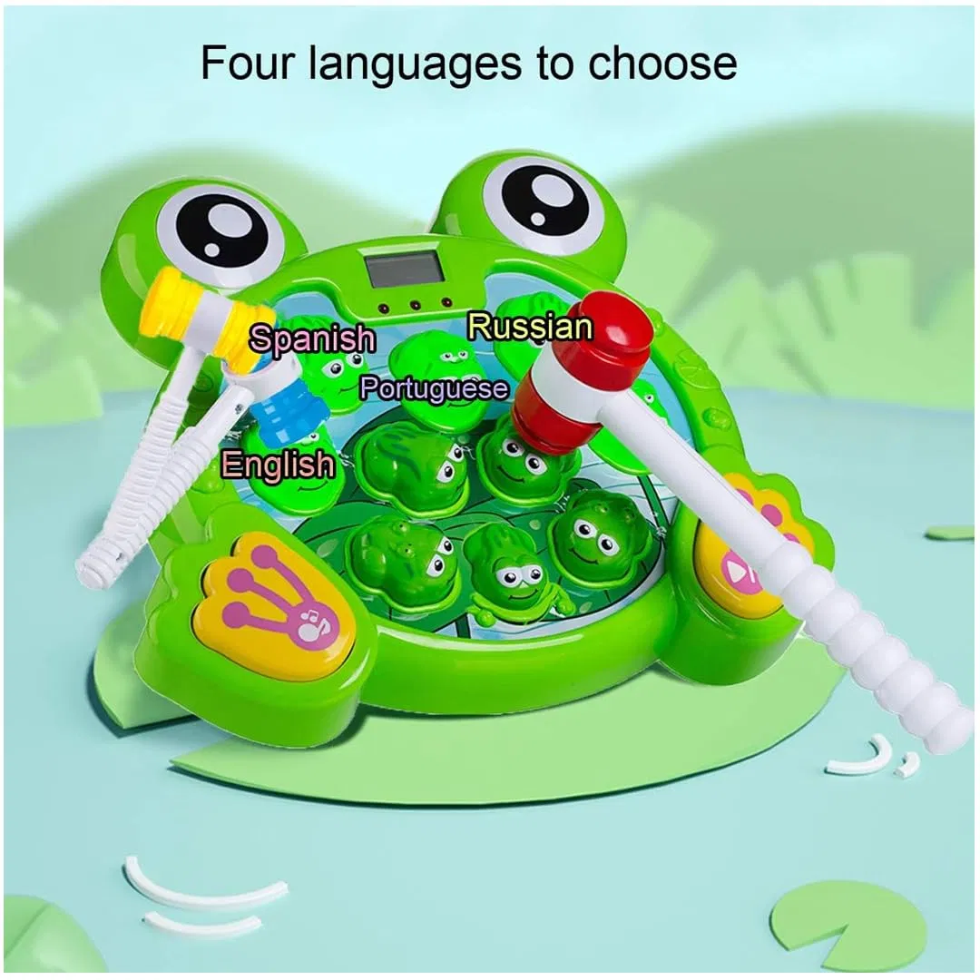 Jogo de Atacado Bate no Sapo, Jogo Interativo Bate no Sapo para Crianças, Brinquedos de Aprendizado Ativo, Brinquedos de Desenvolvimento Precoce, Brinquedo Interativo para Bebês, Brinquedos Musicais com Som