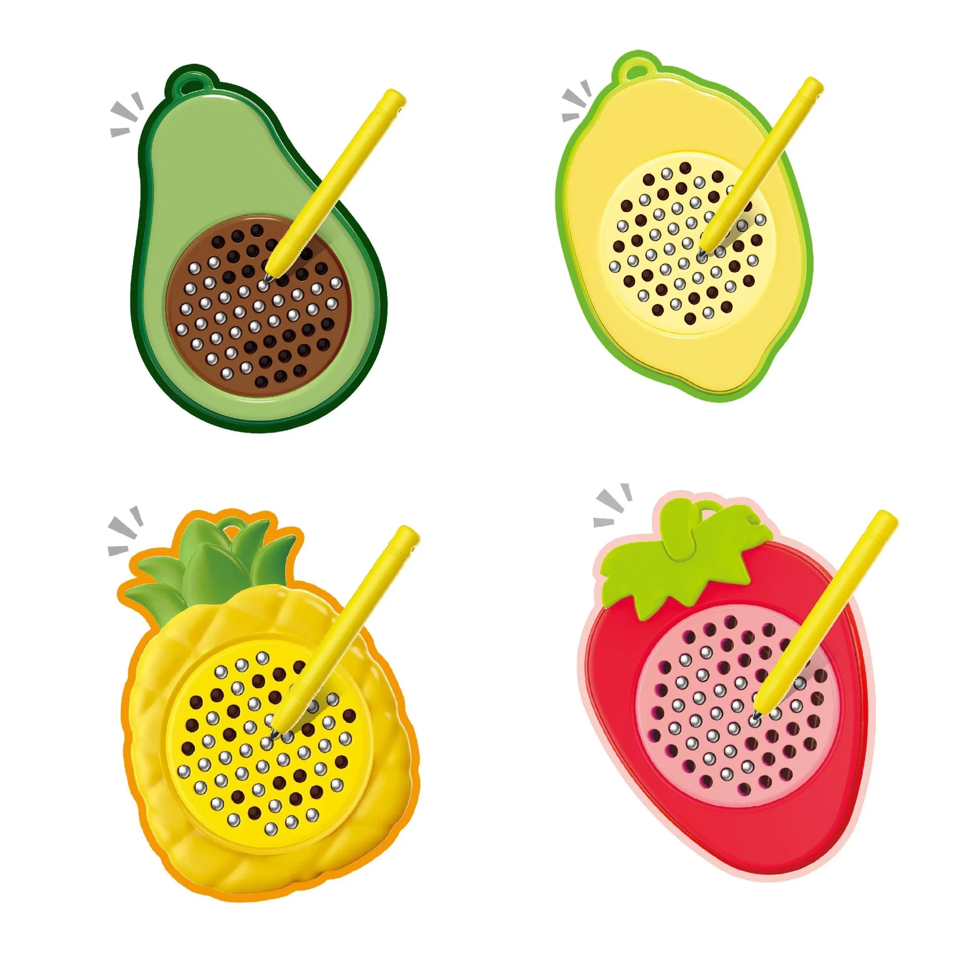 Brinquedos de pintura DIY em forma de frutas, jogos de brincadeira, bola magnética, quadro magnético de desenho, brinquedos educativos para pintar, presente para bebês