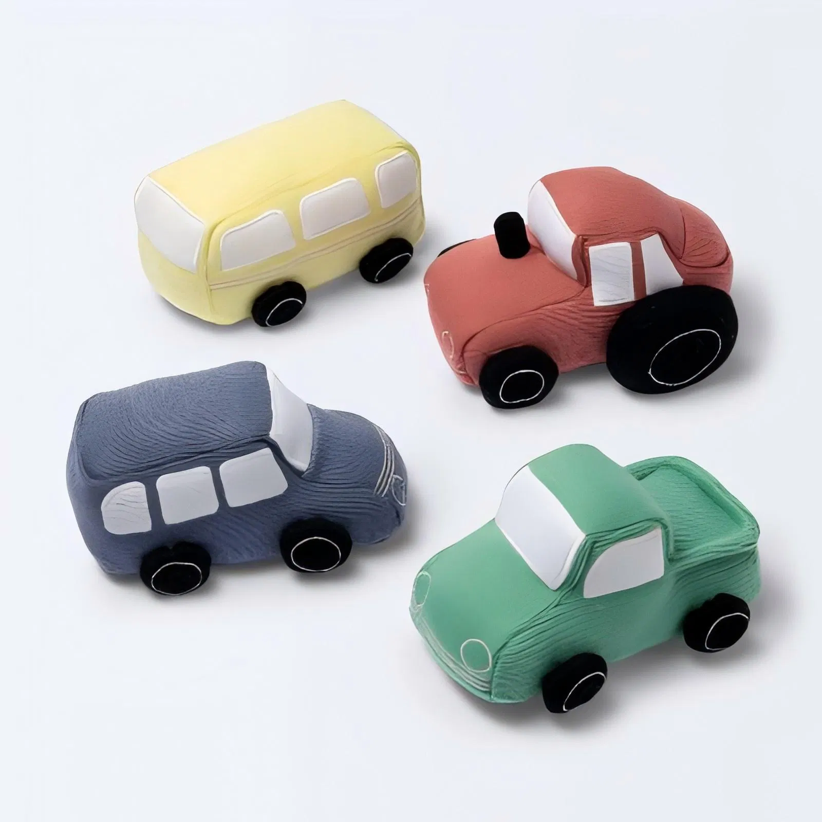 Preço de Atacado Fabricante OEM Crianças Bebês Meninos Meninas Presente Personalizado Veículo de Corrida de Táxi Ônibus de Tecido Carro de Pelúcia Personalizado Fábrica de Brinquedos