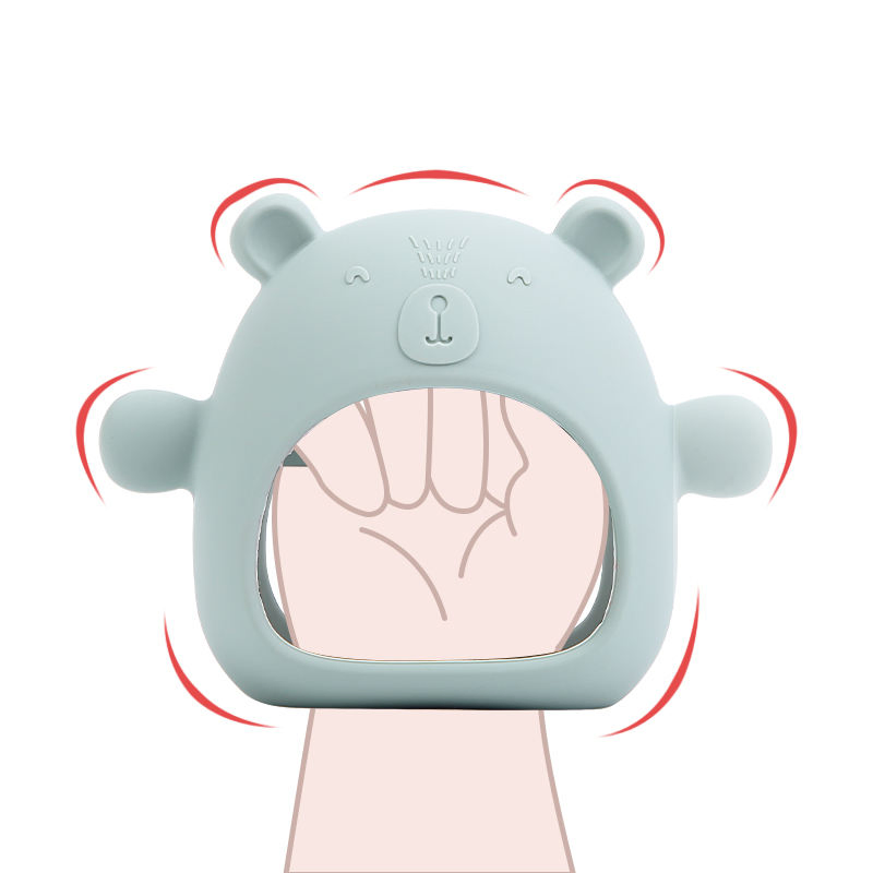 Brinquedos de Silicone Orgânico para Bebês, Mordedores, Anéis de Madeira Sensorial para Autismo, Brinquedos de Empilhar em Arco-Íris de Silicone para Crianças e Bebês