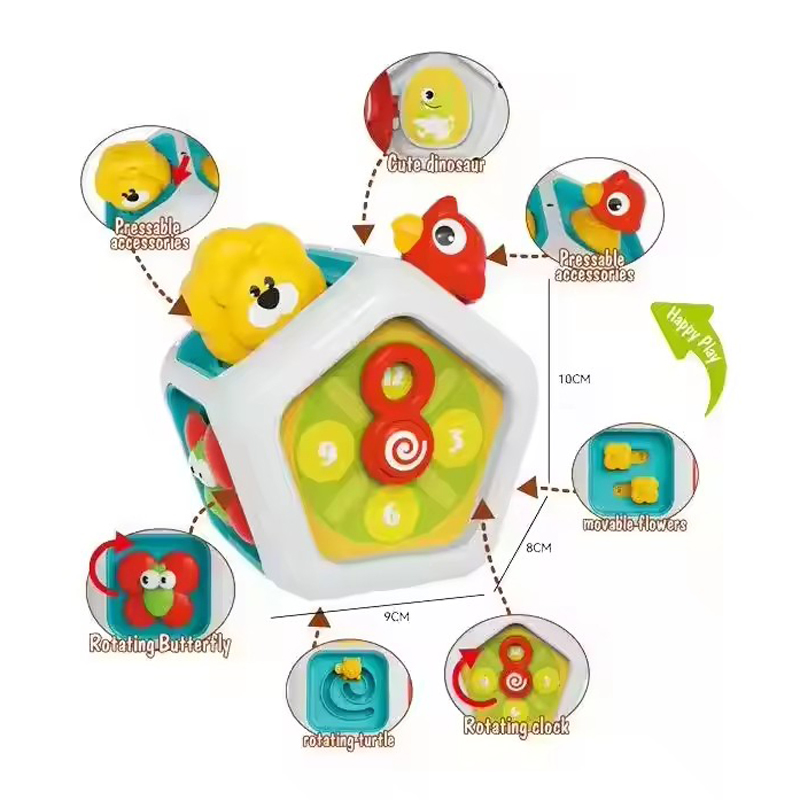 Brinquedo Sensorial de Bola Ocupada para Bebê com Leão em Cartoon