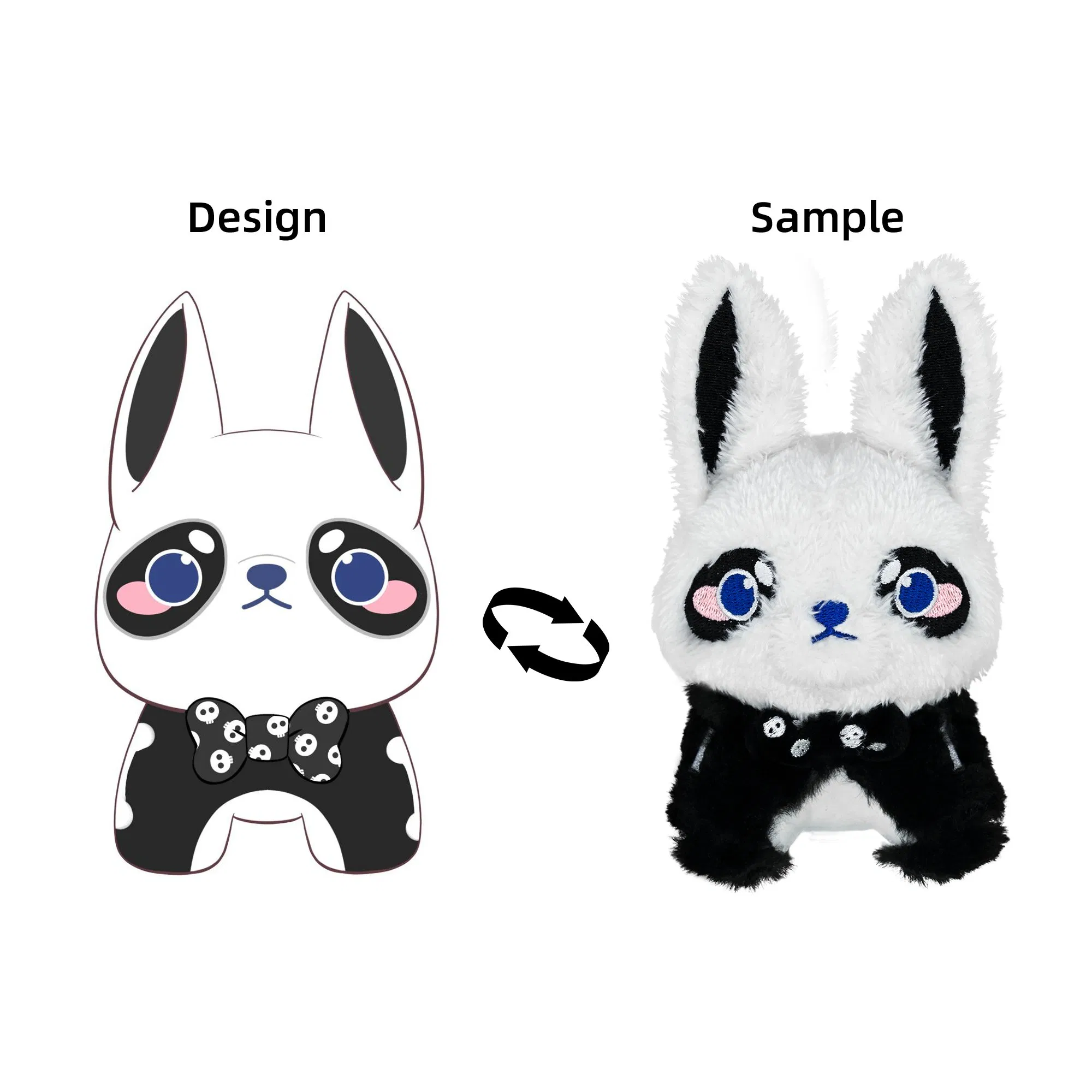 Brinquedos de Pelúcia Personalizados, Animais de Pelúcia com Coelho Bordado, Brinquedos de Cachorro para Bebês, Presentes