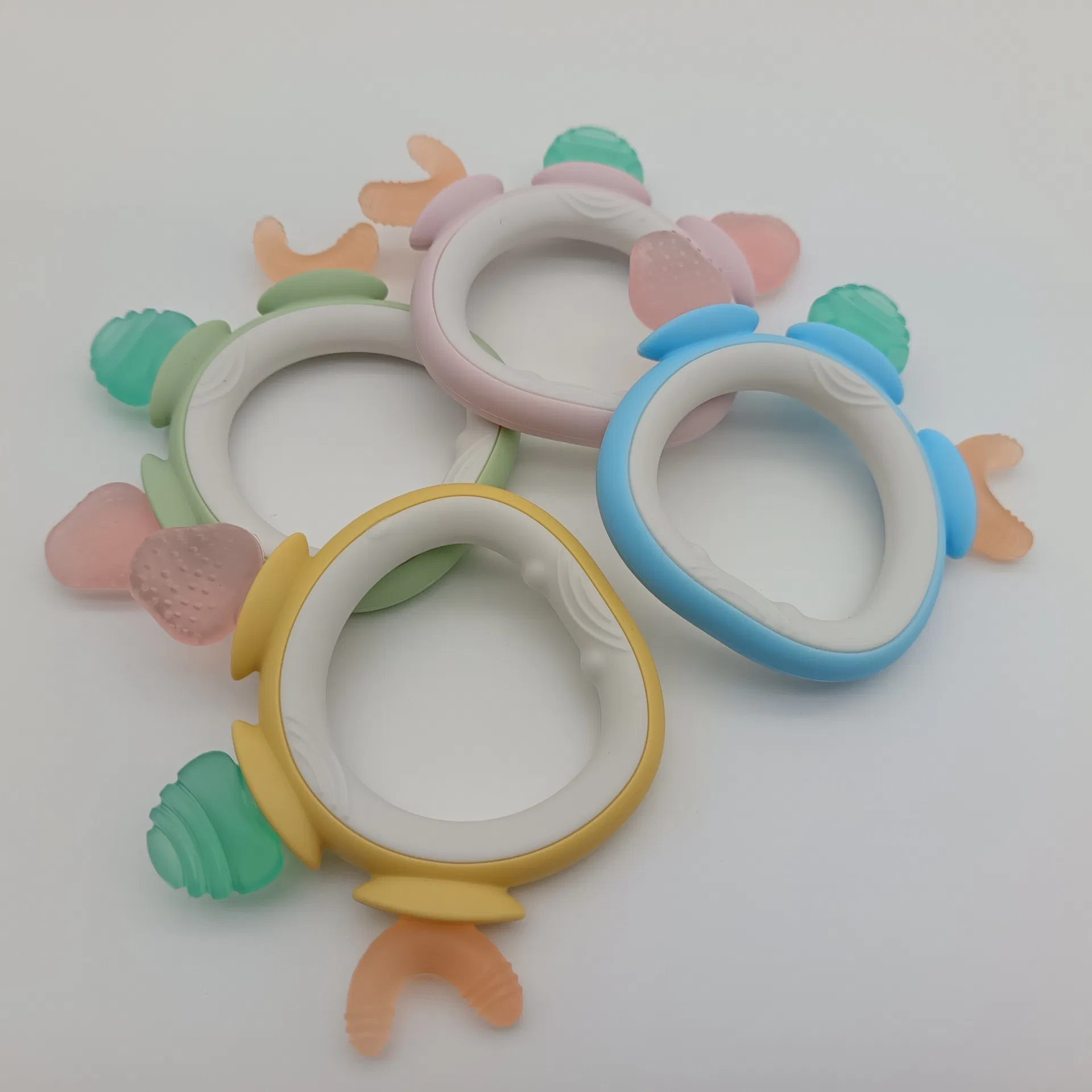 Brinquedos de Silicone Personalizados para Bebês, Brinquedo de Mordida para Bebês de 0-6 6-12 Meses, Brinquedos para Mastigar para Necessidades de Sucção, Mordedores para Bebês