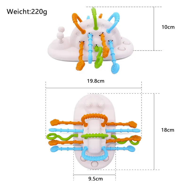 Brinquedo de puxar em silicone para bebês 1