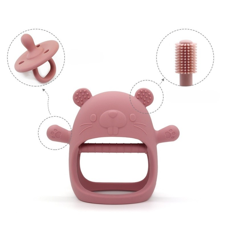 Produtos de Silicone para Bebês: Brinquedos de Mordida para 0-6 Meses de Idade