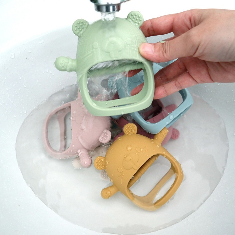 Produtos de Silicone para Bebês: Brinquedos de Mordida para 0-6 Meses de Idade