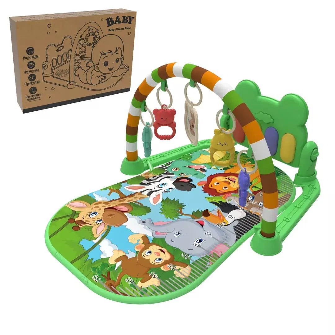 Tapetes de Atividades para Bebês AiJH, Centro Musical de Atividades, Tapete de Piano para Bebês, Tapete Almofadado para Tempo de Barriga, Brinquedos para Recém-nascidos e Crianças
