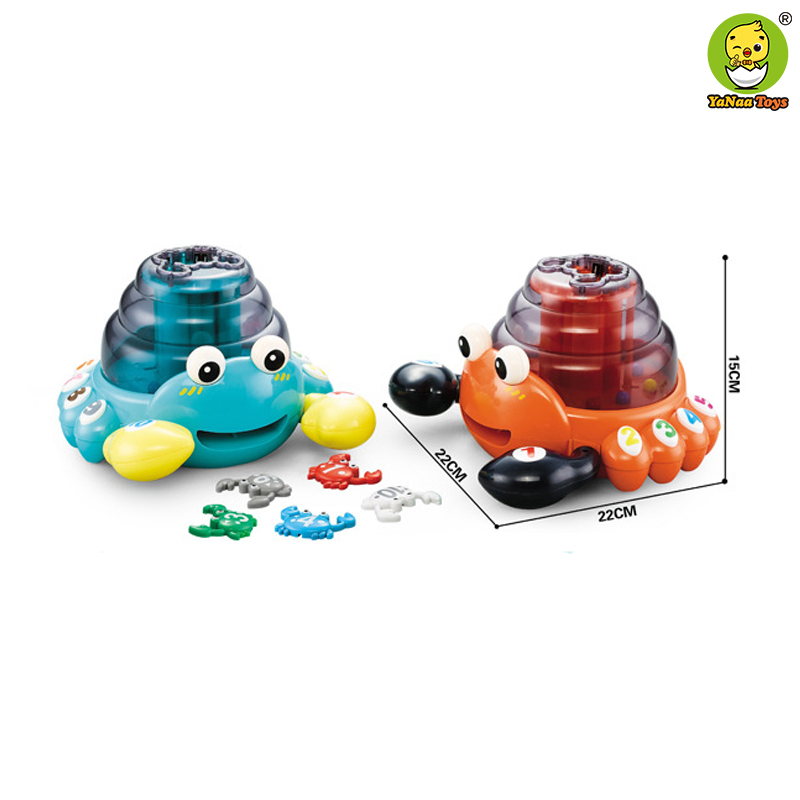 Venda Quente para Crianças Atacado Brinquedo Interativo de Caranguejo de Aprendizado Educacional Precoce de Números e Cores para Bebês e Crianças Pequenas