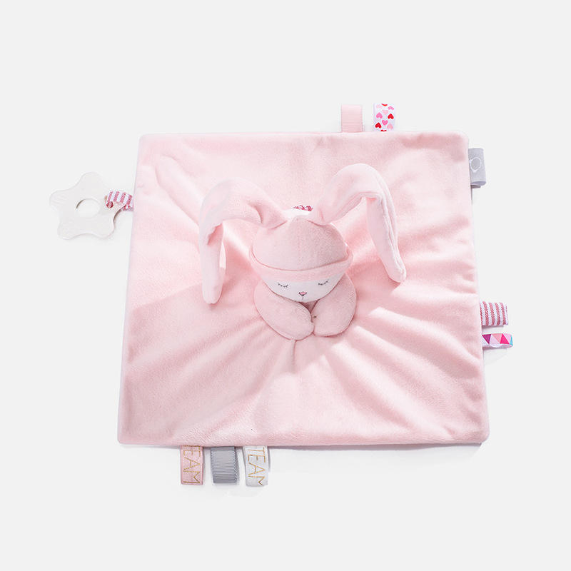 Mais recente Cobertor de Segurança de Pelúcia para Bebê Brinquedo de Animais Cobertor de Bebê de Pelúcia Doudou Bebê com Brinquedos