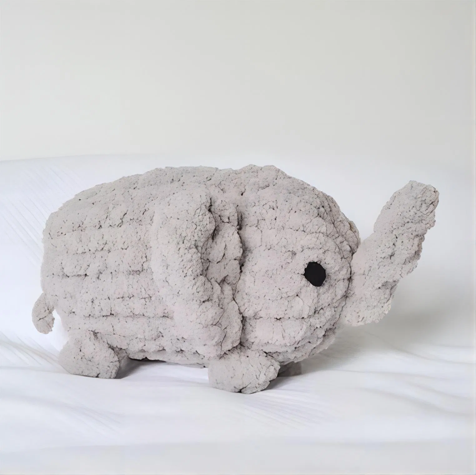 Fabricante OEM de Preço Atacado Alta Qualidade Pelúcia Sentado em Pé Brinquedos de Animais do Zoológico Macios para Bebês e Crianças Personalizados e Personalizáveis Fábrica de Elefante de Pelúcia