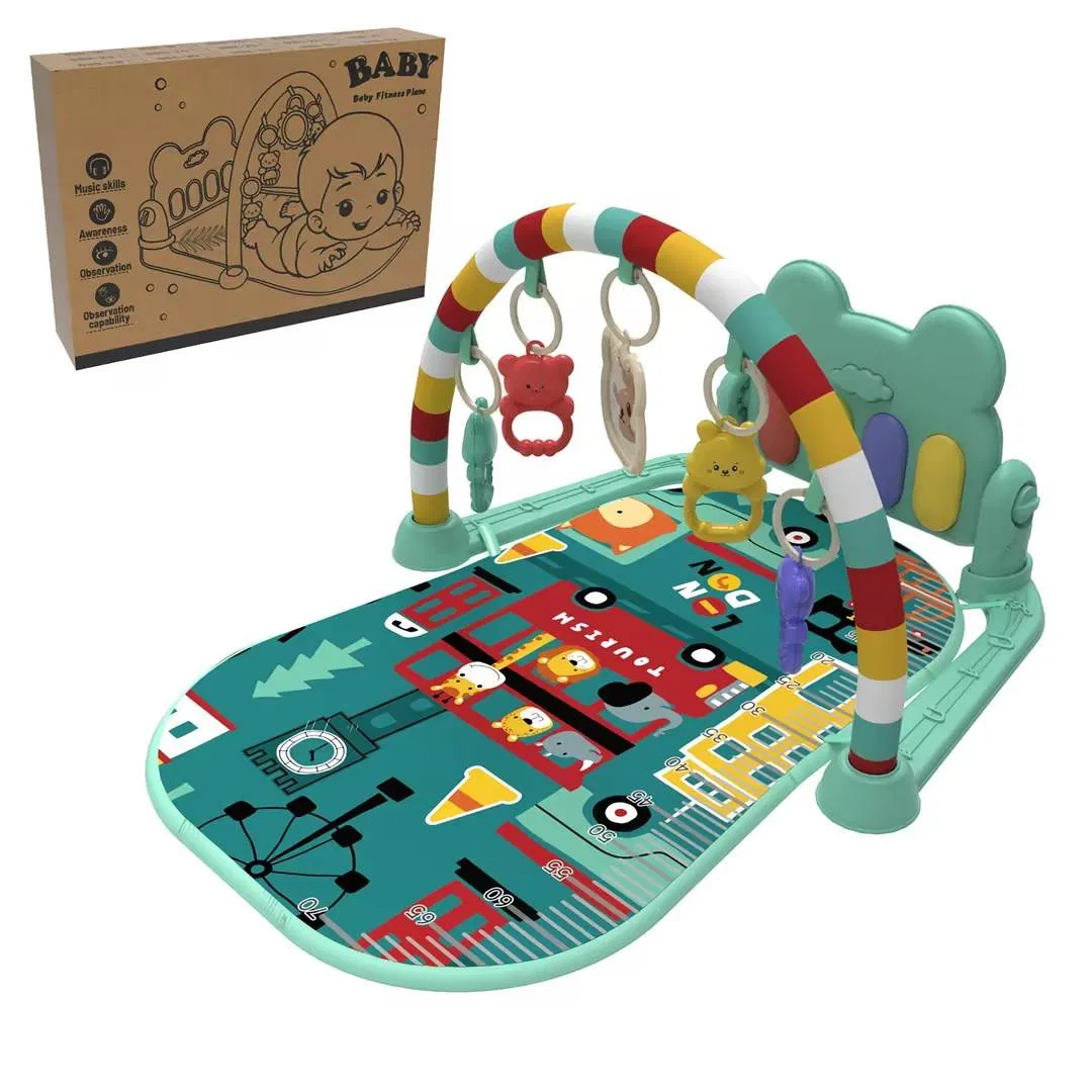 Tapetes de Atividades para Bebês AiJH, Centro Musical de Atividades, Tapete de Piano para Bebês, Tapete Almofadado para Tempo de Barriga, Brinquedos para Recém-nascidos e Crianças