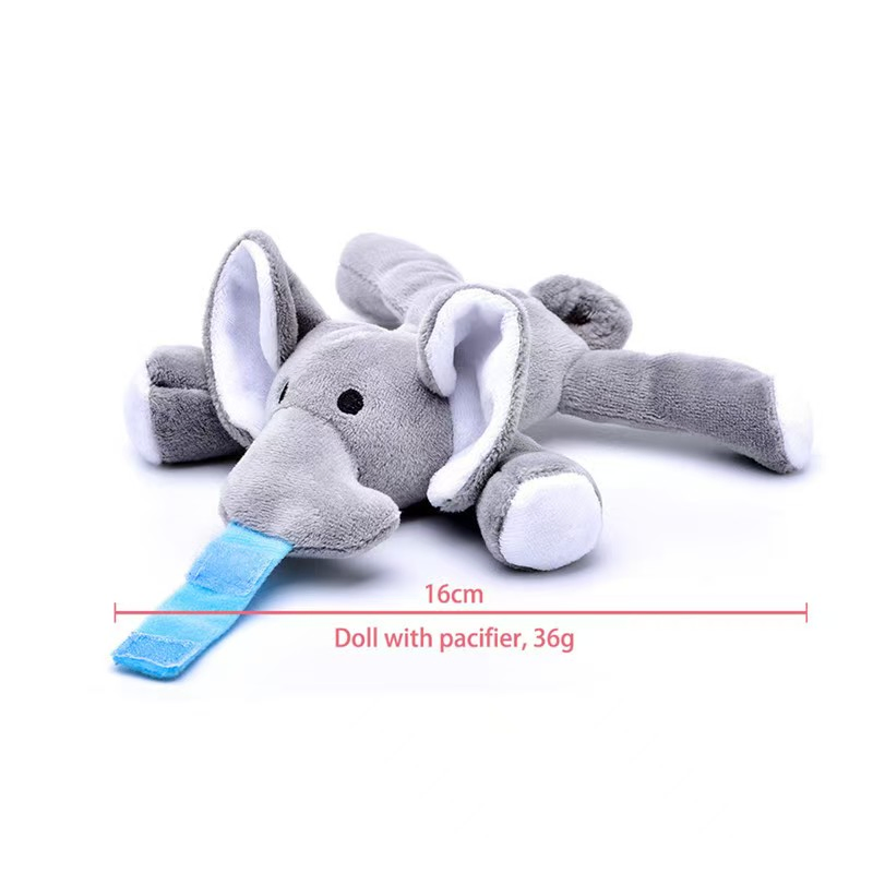 2025 Brinquedo de Pelúcia de Lagarta com Chupeta de Silicone para Bebê