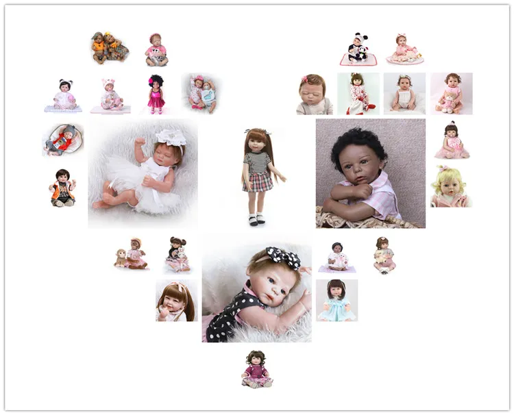 55cm Boneca Reborn de Silicone Realista de Menina Recém-Nascida com Brinquedos de Cachorro de Pelúcia Presentes Criativos para Crianças