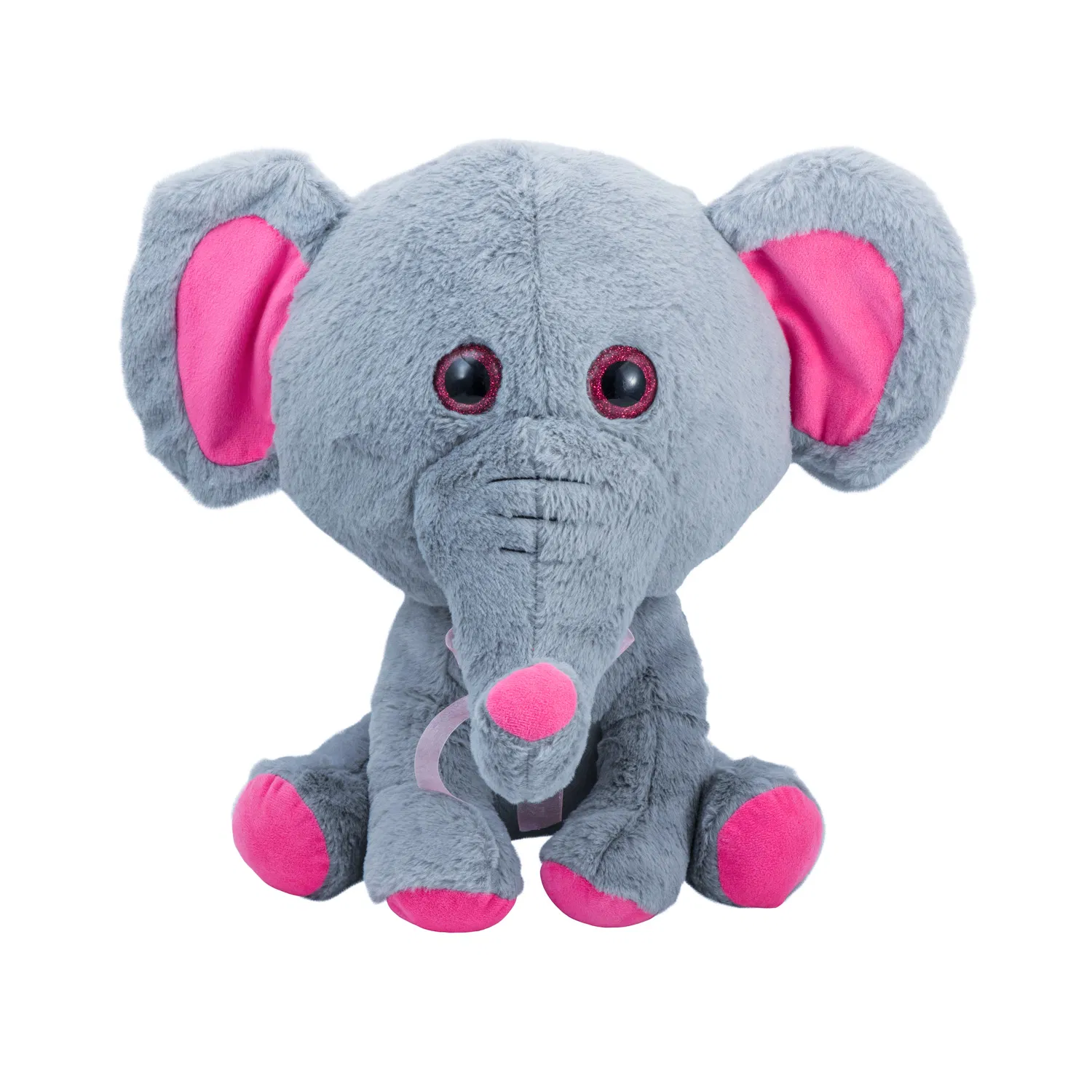 Elefante macio e peluche bebé adorável com cartoão Cachecol