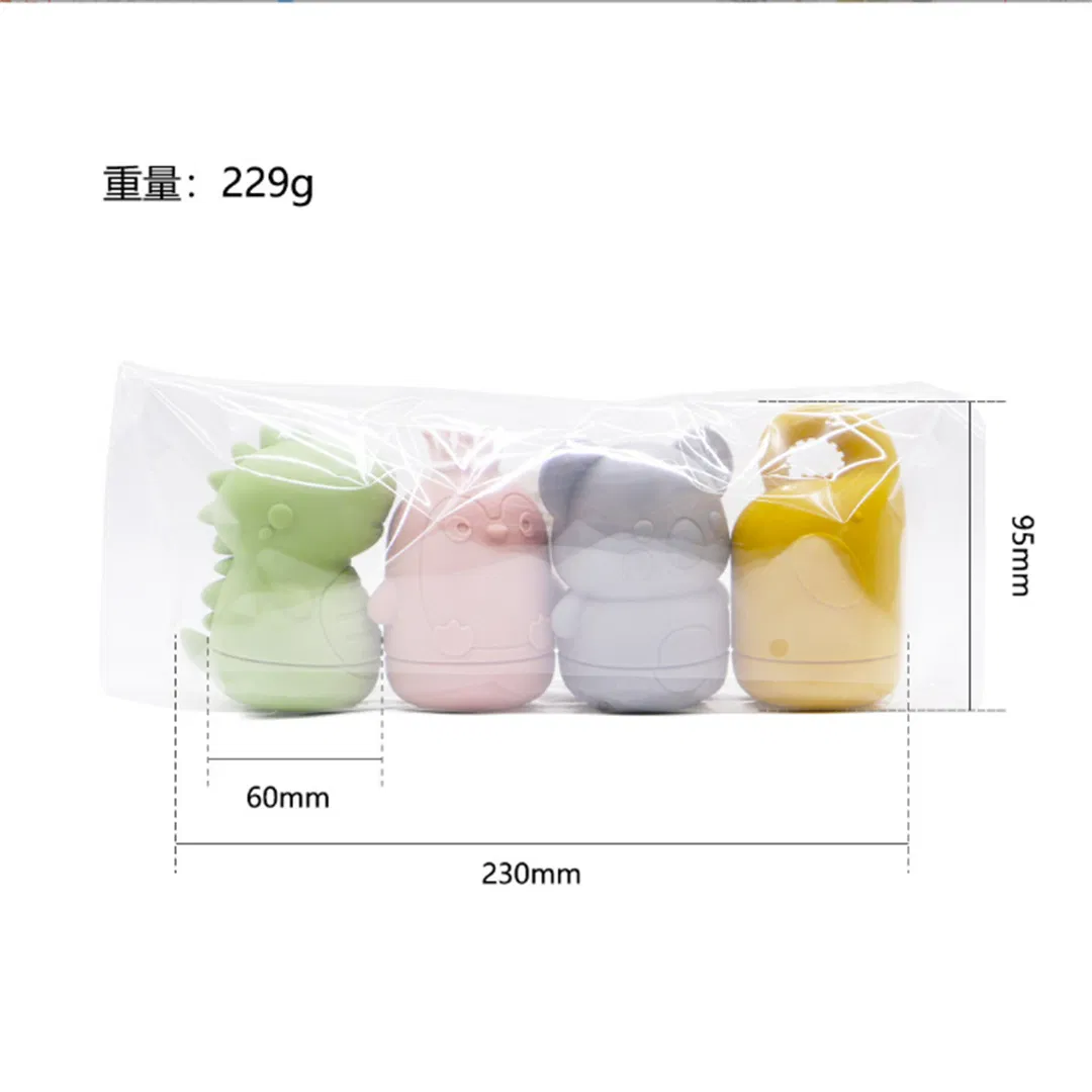 Conjunto de Brinquedos de Banho de Silicone para Bebês