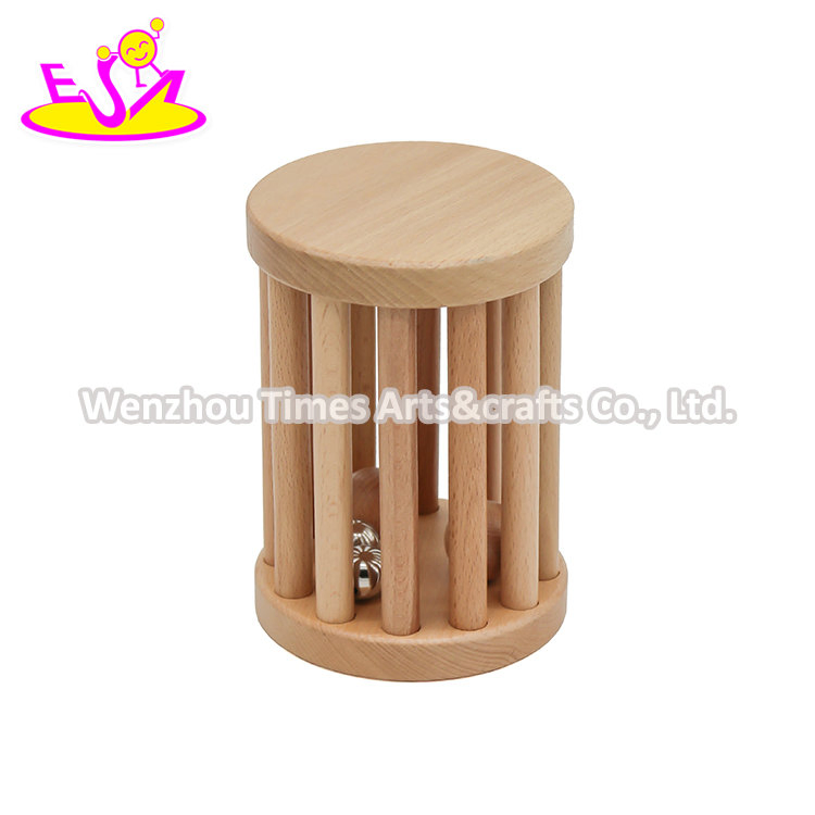 2021 Brinquedo de Chocalho de Pulso de Madeira para Bebês de Brincadeira de Entretenimento Fashionável W08K034b