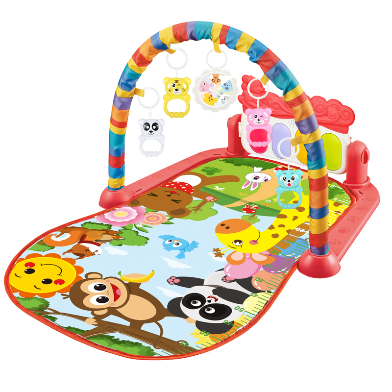 Centro de Atividades para Bebês AiJH Amigável com Teclas de Piano Musical 0 a 24 Meses Tapete de Brincar de Plástico Melhor Vendido Brinquedos de Piano