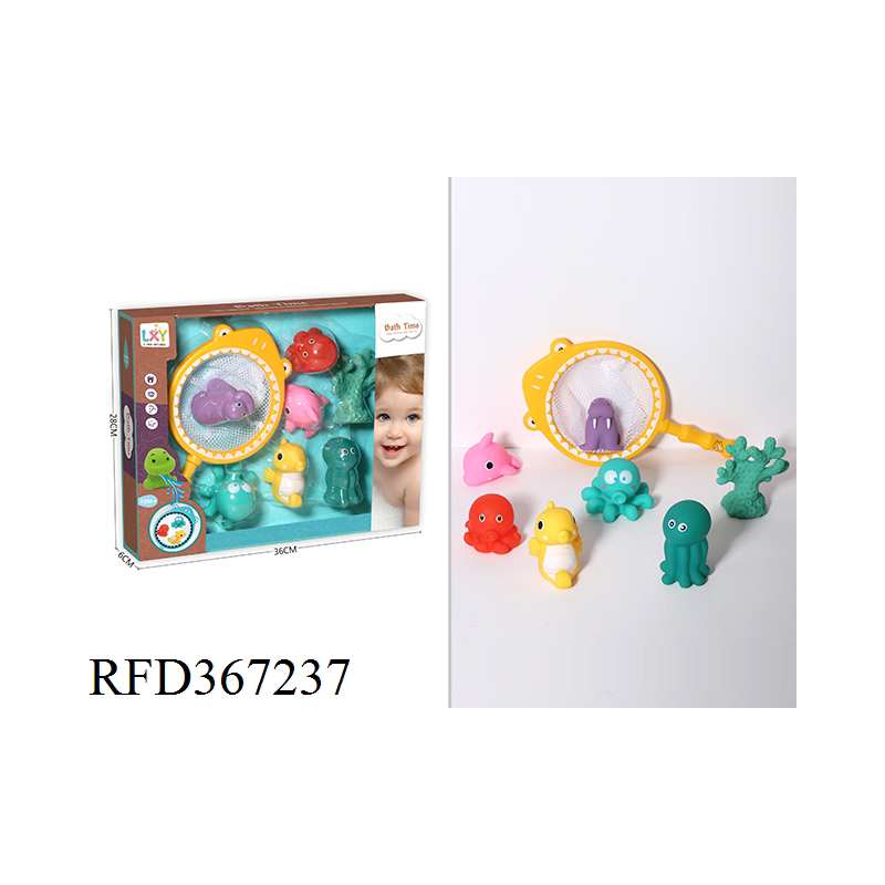 Conjunto de Brinquedos de Banho Flutuantes para Bebês - Animais de Vinil