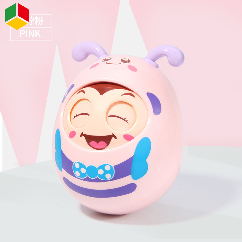 Brinquedo de Chocalho para Bebês e Crianças, Quebra-Cabeça Educacional Precoce, Tumbler, Mordedor Interativo, Bonito Mini Abelha Cartoon, Boneco de Plástico para Bebê