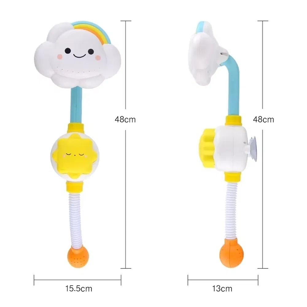 Conjunto de Brinquedos de Banheira de Plástico Colorido e Seguro para Bebês