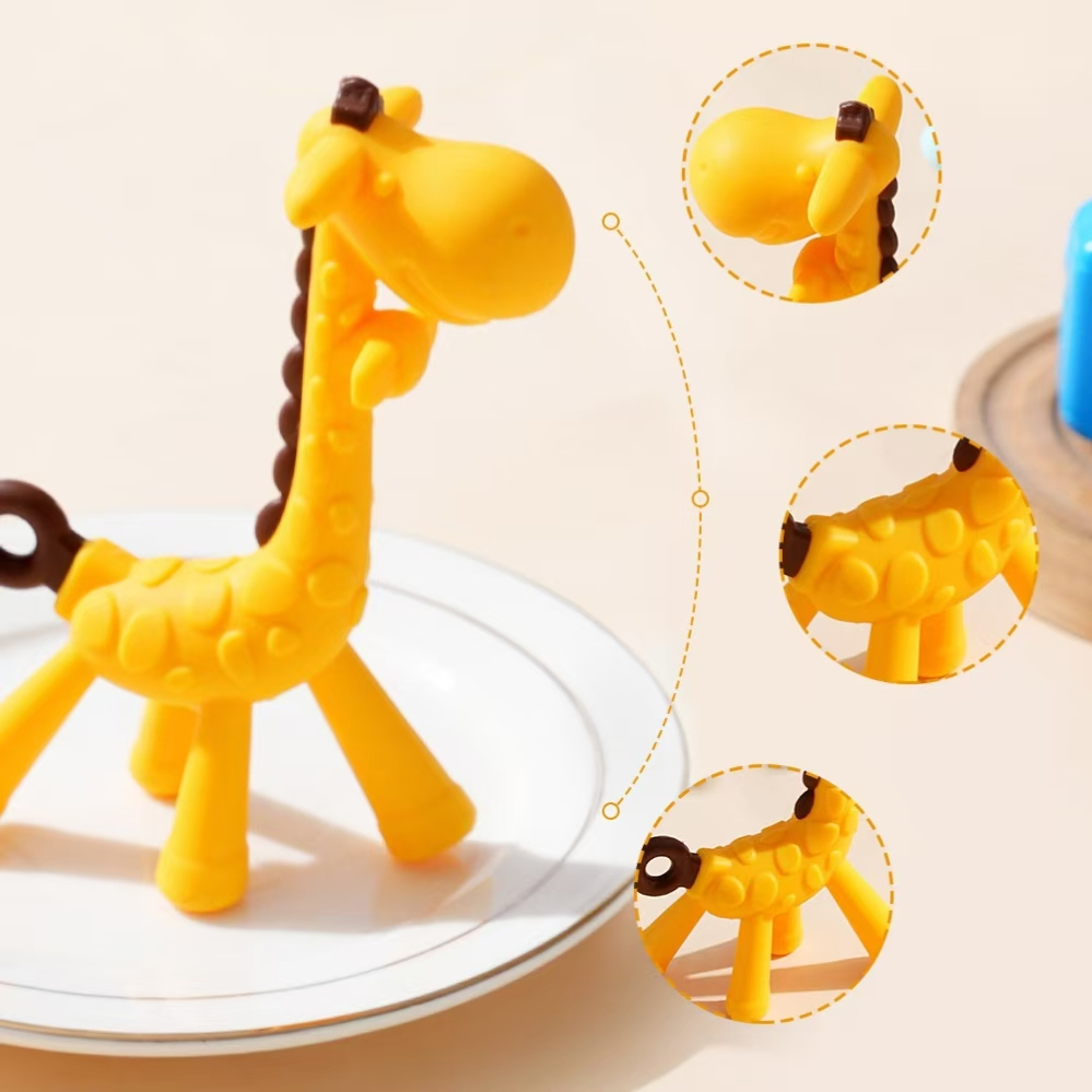 Brinquedos de Mordedor de Silicone Macio para Alívio de Gengivas Sensíveis