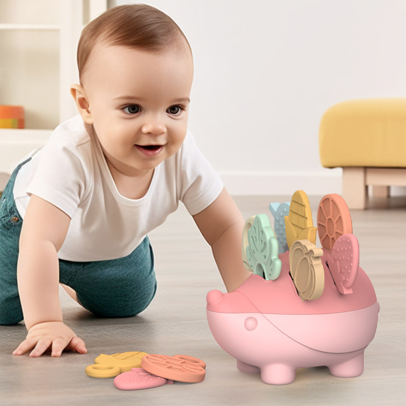 8 em 1 Animais Porquinhos-da-índia Orgânicos Personalizados de Silicone Brinquedos de Mordida para Bebês