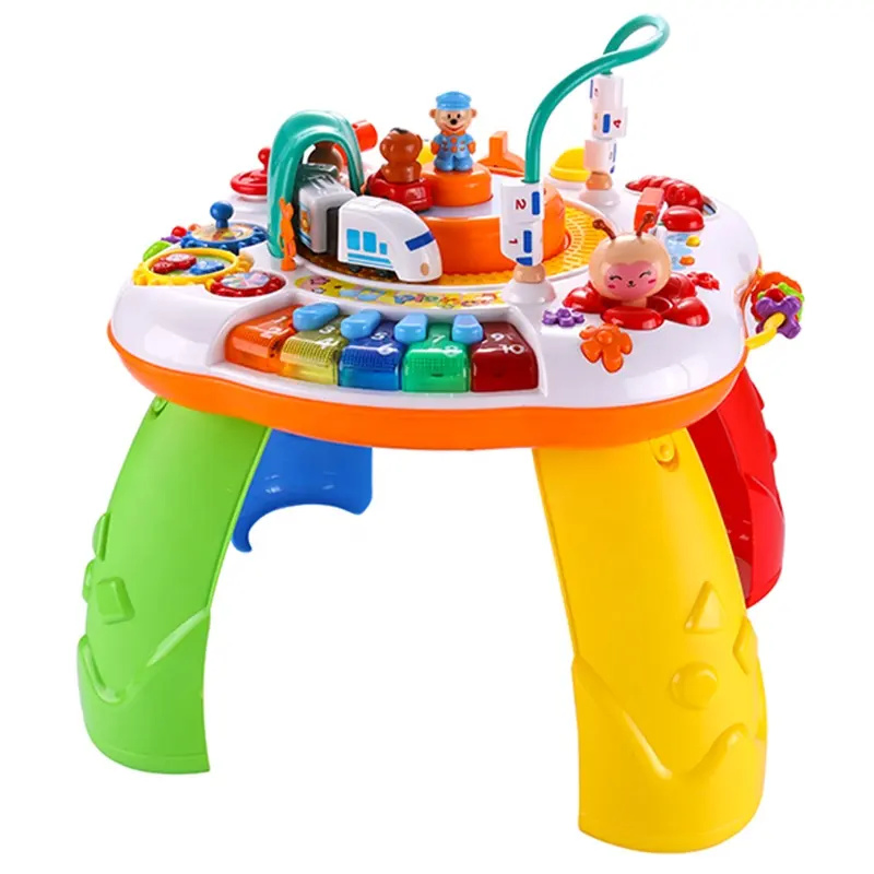 Mesa de Atividades Multifuncional para Bebês - Brinquedos de Estudo para o Desenvolvimento Precoce do Cérebro
