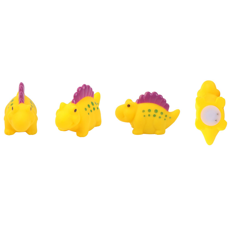 Brinquedo de banho para bebês que brilha, brinquedo de dinossauro que acende na água
