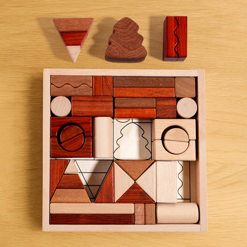 Fabricante Atacado Popular Jogo de Tabuleiro Infantil Itens de Brincar Artigos de Presente Bebê Bloco de Construção de Madeira Brincadeira Antiestresse Brinquedo Educativo para Crianças