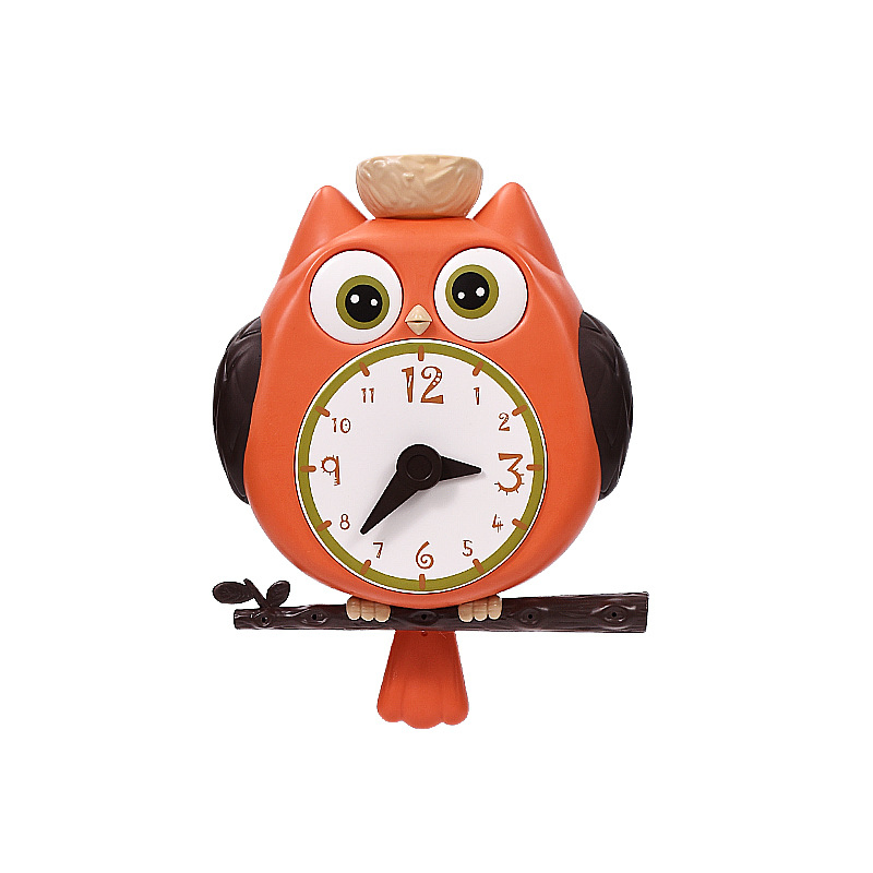Brinquedo de Banho para Crianças em Forma de Coruja, Relógio de Balanço, Ensino para Bebês, Brinquedos de Banho