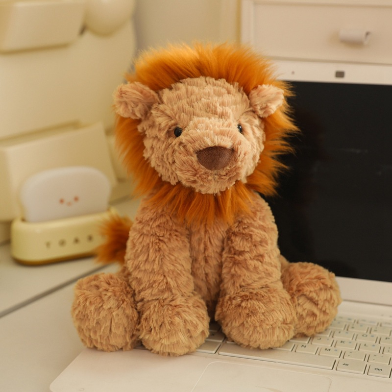 Preço de Atacado Pelúcia Personalizada para Crianças Bebês Brinquedos de Animais com Design Customizado Super Macio Fofinho Pelúcia Longa e Cuddly Leão Fábrica