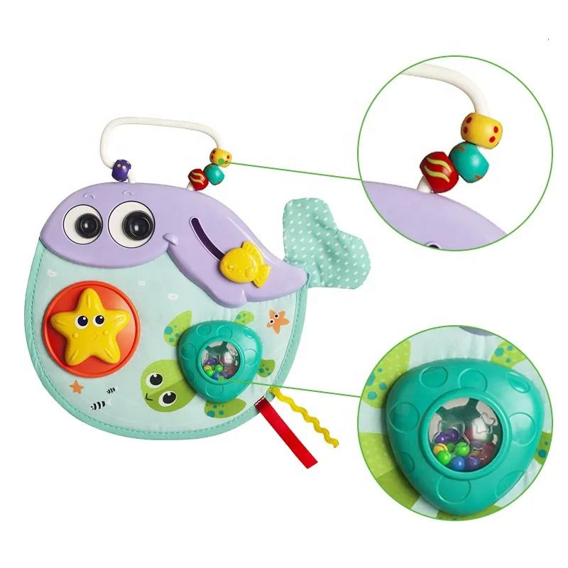 Centro de Atividades de Jogo de Baleia Samtoycn Montessori Brinquedos Sensoriais para Aprendizagem de Habilidades Motoras Brinquedos para Bebês Brinquedo Educativo Brinquedo de Plástico