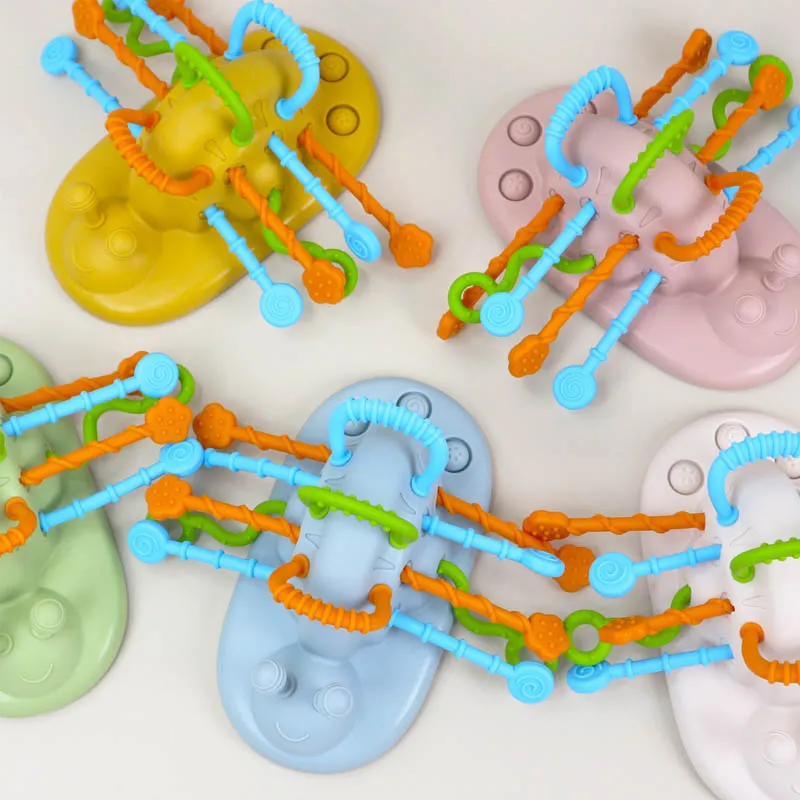 Brinquedo de puxar em silicone para bebês 5