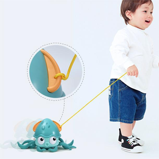 Venda Quente Brinquedo de Banho de Verão para Bebês Modelo de Polvo Anfíbio Brinquedos de Plástico para Crianças