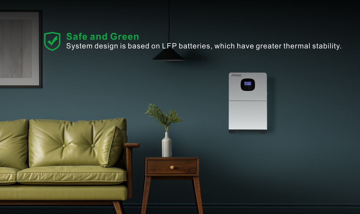 Everexceed 6000 Cycles 100ah-200ah Residential Energy Solution Storage System