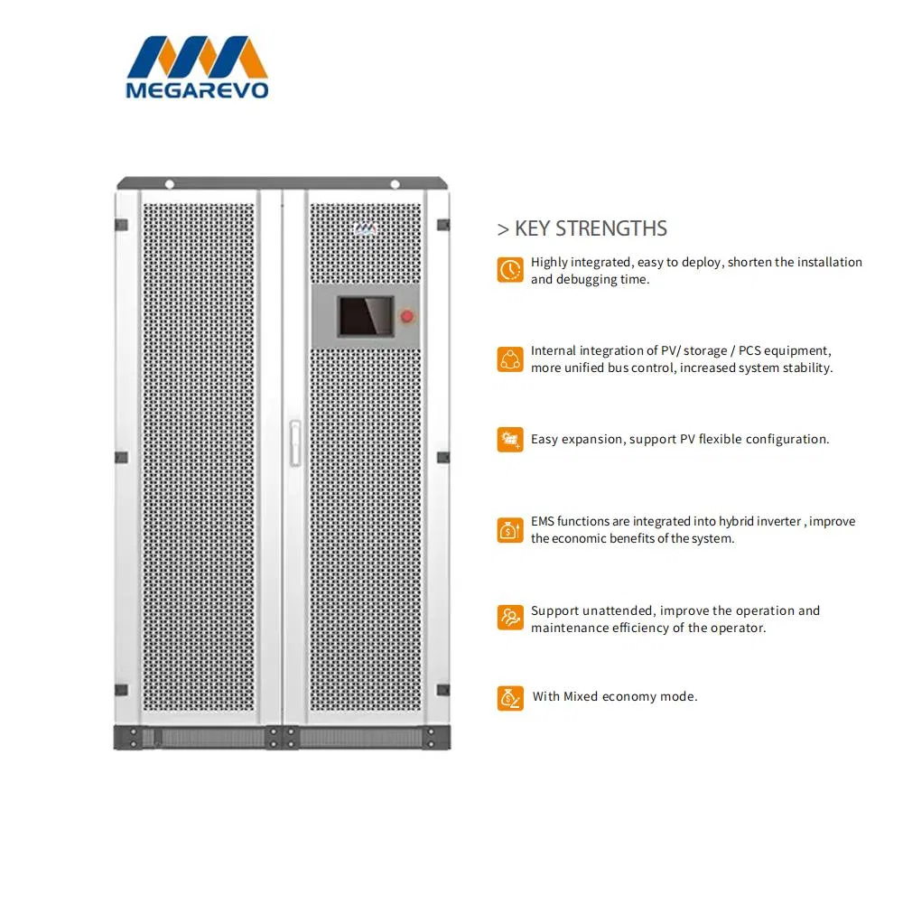 Megarevo Solar Inverter 30kw 500kw Hybrid Inverter Three Phase Mps Microgrid Hybrid Inverter for Industrial System