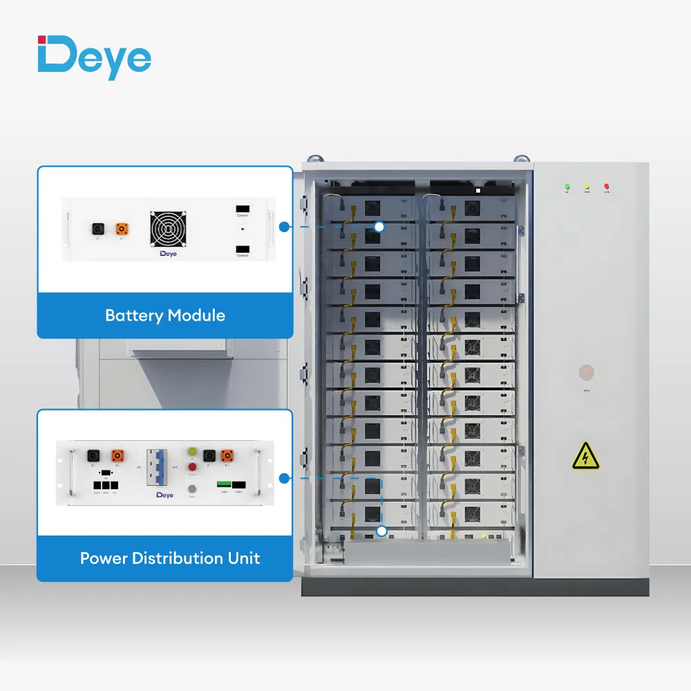 Deye Wholesale Price Ge-F120 Ess Solar Lithium Battery 51.2V 120kwh 600kwh 1200kwh High Voltage Energy Storage System Cabinet