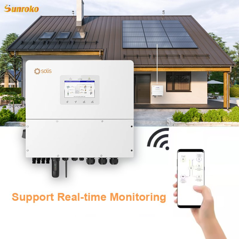 Solis Smart Hybrid Solar Inverter Pure Sine Wave 12kw 15kw 15kVA 20kw 3 Phase Hybrid Inverter High Voltage