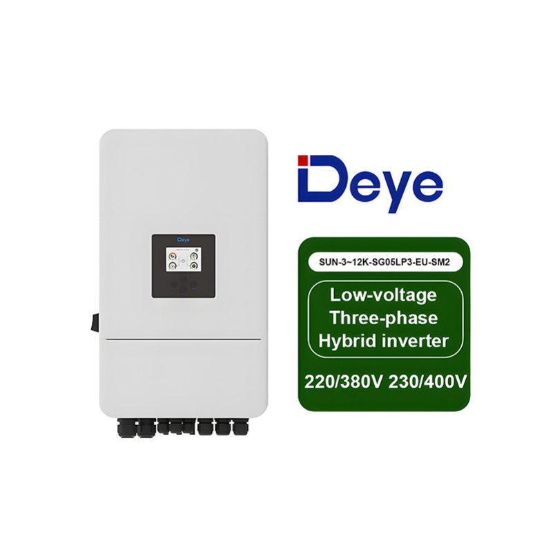 Deye Solar Inverter 3kw 5kw 6kw 8kw 10kw 12kw 15kw Sg05lp3-EU-Sm2 Hybrid Solar Inverter 3 Phase with Low Voltage LiFePO4 Battery for Home Energy Storage Systems
