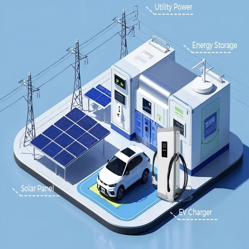 PV+Ess+EV Charging System Integrated Solution for Photovoltaic Energy Storage and Charging